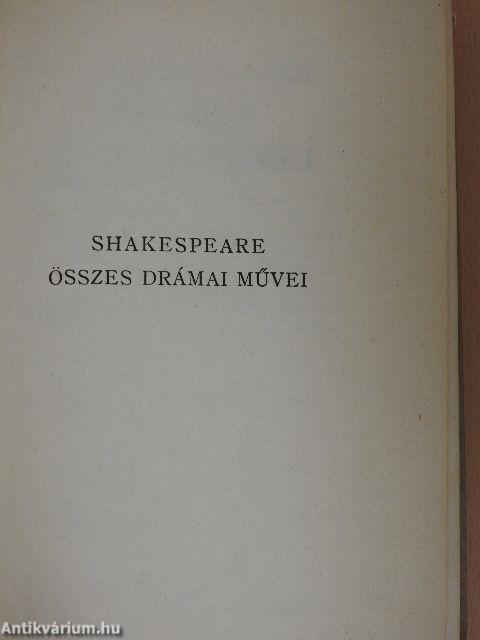 Shakespeare összes drámai művei IV.