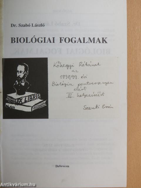 Biológiai fogalmak