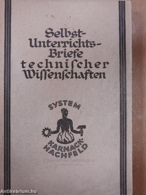 Selbstunterrichtsbriefe technischer Wissenschaften I-III (gótbetűs) (nem teljes)