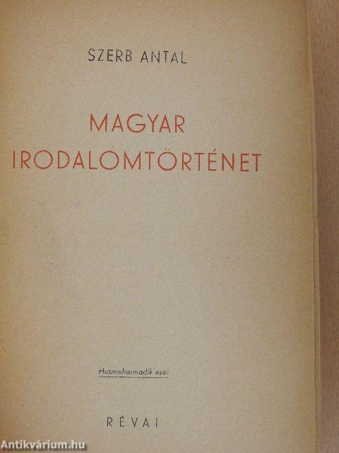 Magyar irodalomtörténet