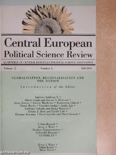 Central European Political Science Review Fall 2001.