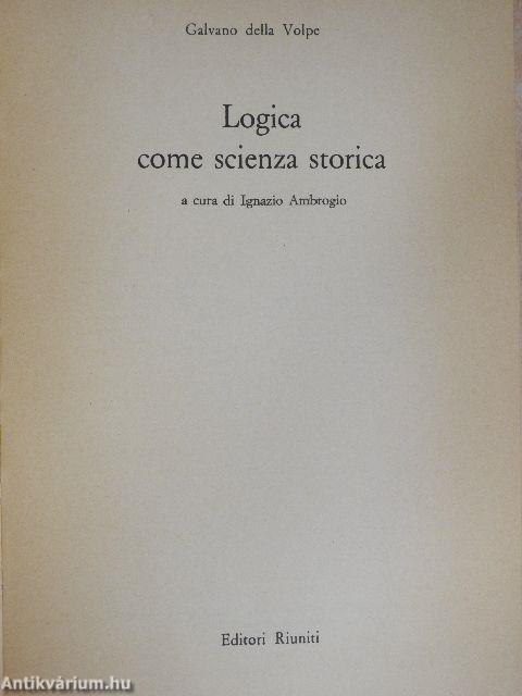 Logica come scienza storica