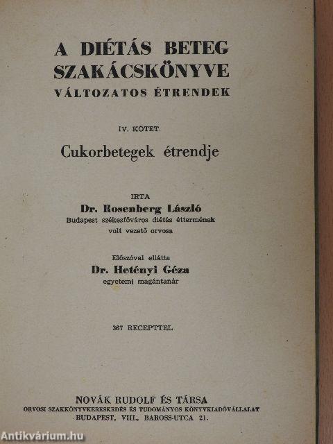 A diétás beteg szakácskönyve IV.