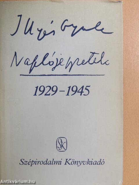 Naplójegyzetek 1929-1945