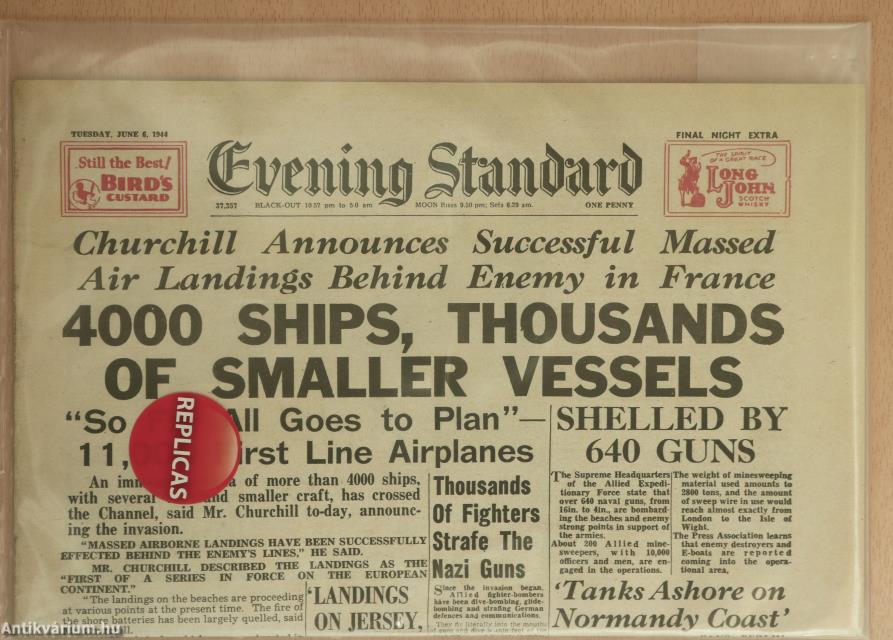 Evening Standard 1944. június 6. (replika)