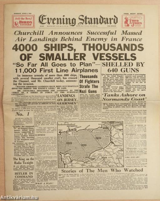 Evening Standard 1944. június 6. (replika)