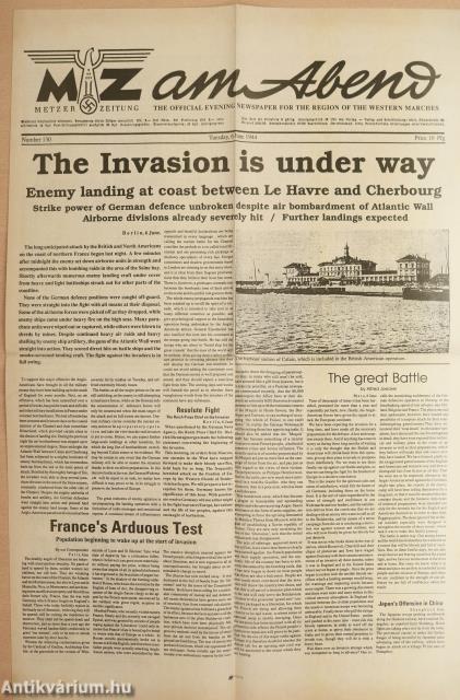 Evening Standard 1944. június 6. (replika)