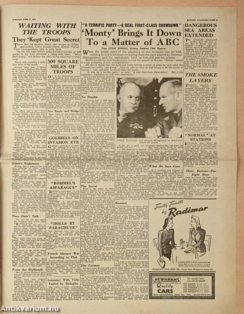 Evening Standard 1944. június 6. (replika)