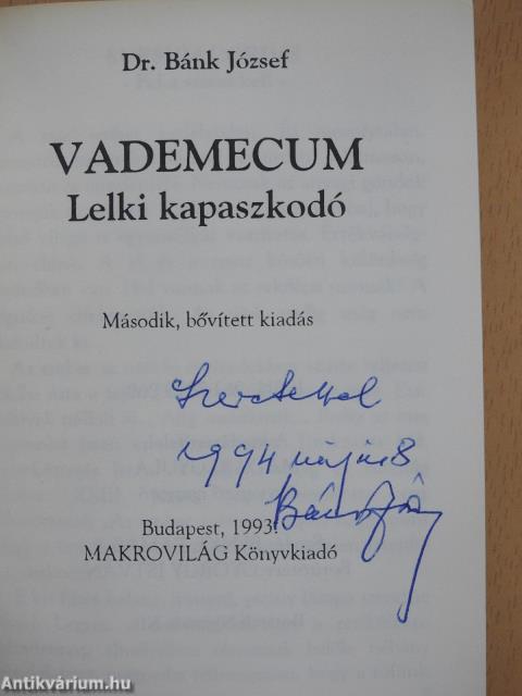 Vademecum (dedikált példány)