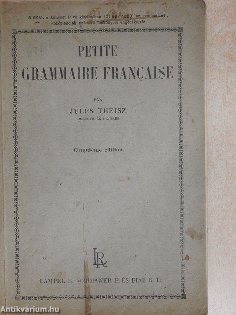 Petite grammaire francaise