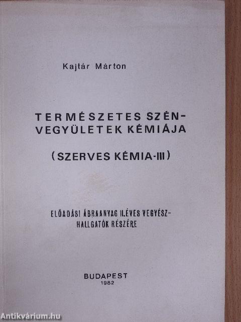 Természetes szénvegyületek kémiája