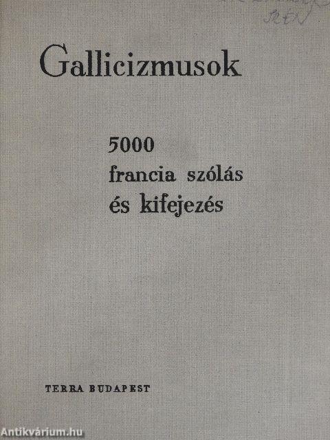 Gallicizmusok