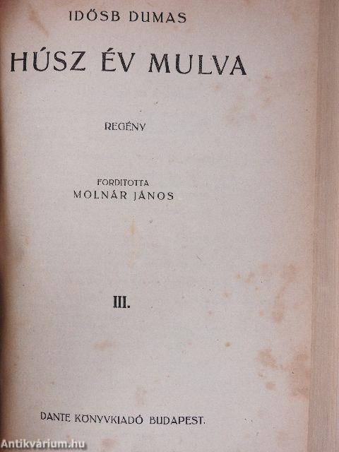 Húsz év múlva I-III.