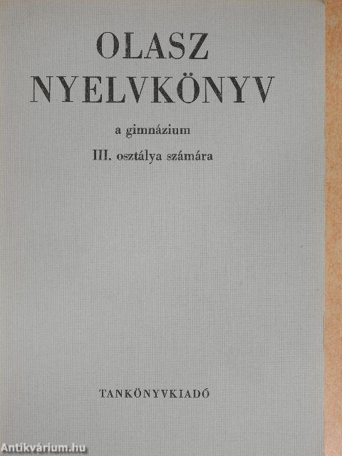Olasz nyelvkönyv III.