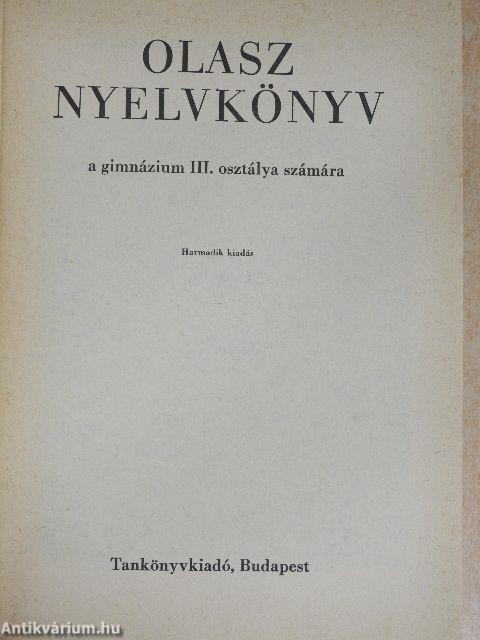 Olasz nyelvkönyv III.