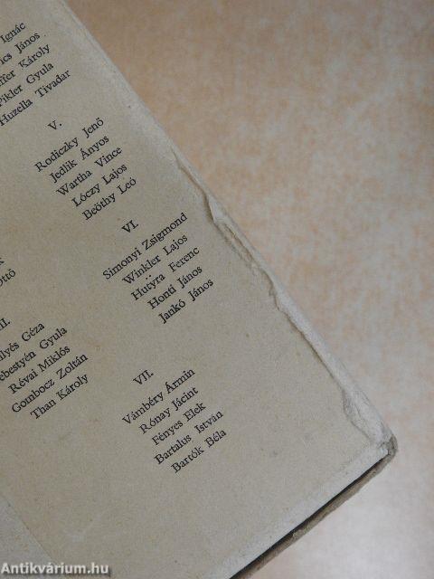 A Múlt Magyar Tudósai VIII. sorozat I-V.