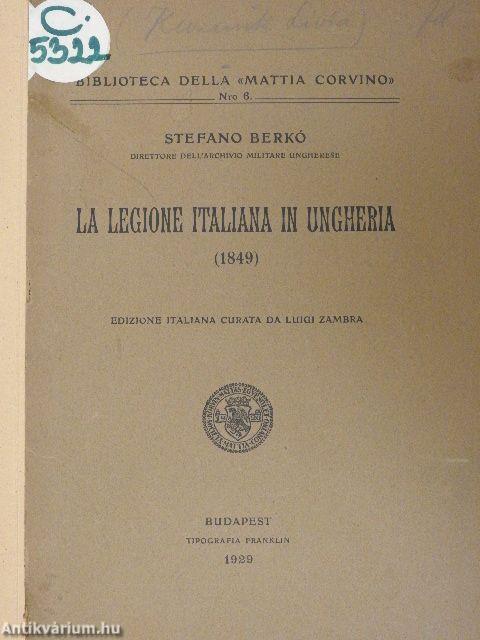 La Legione Italiana in Ungheria (1849)