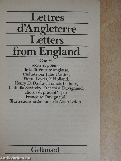 Lettres d'Angleterre