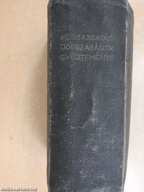 Közigazgatási jogszabályok gyüjteménye