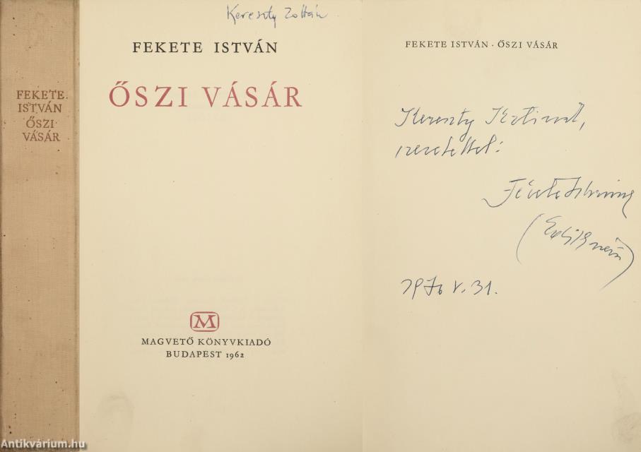 Őszi vásár (dedikált példány)