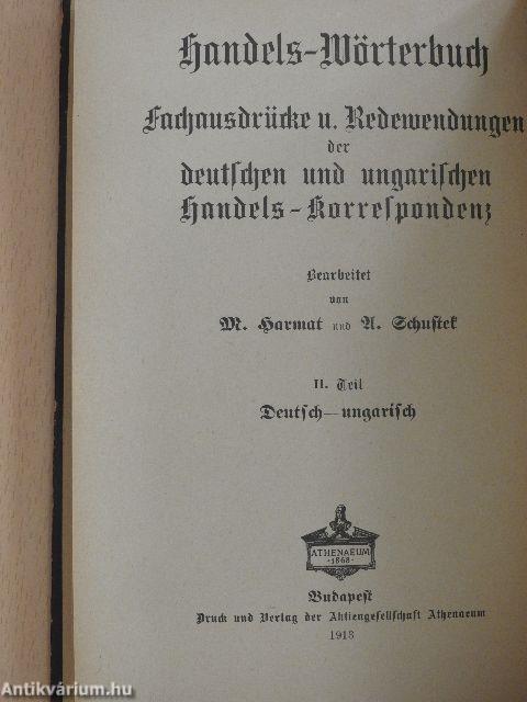 Kereskedelmi szótár II.