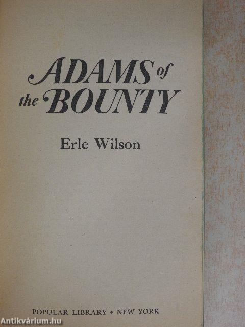 Adams of the Bounty