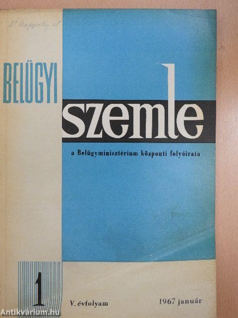 Belügyi Szemle 1967. január-december