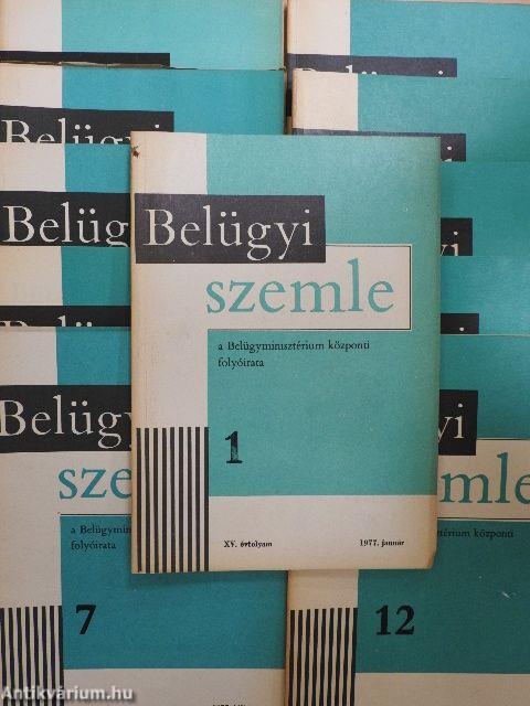 Belügyi Szemle 1977. (nem teljes évfolyam)