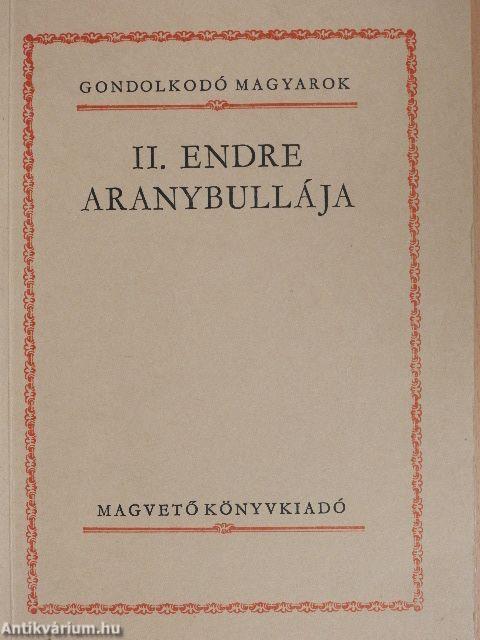 II. Endre Aranybullája