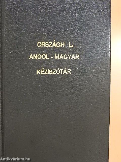 Angol-magyar kéziszótár