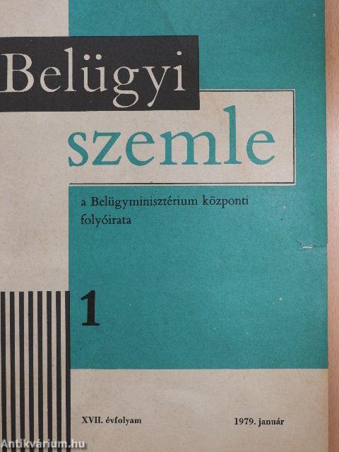 Belügyi Szemle 1979. január-december