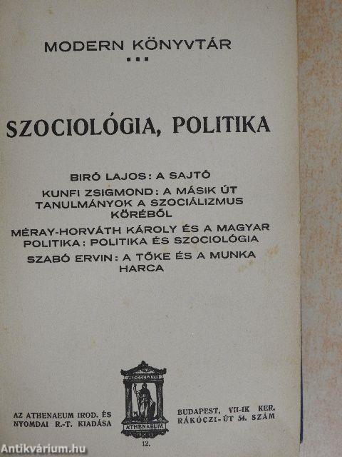 Szociológia, politika I-II.