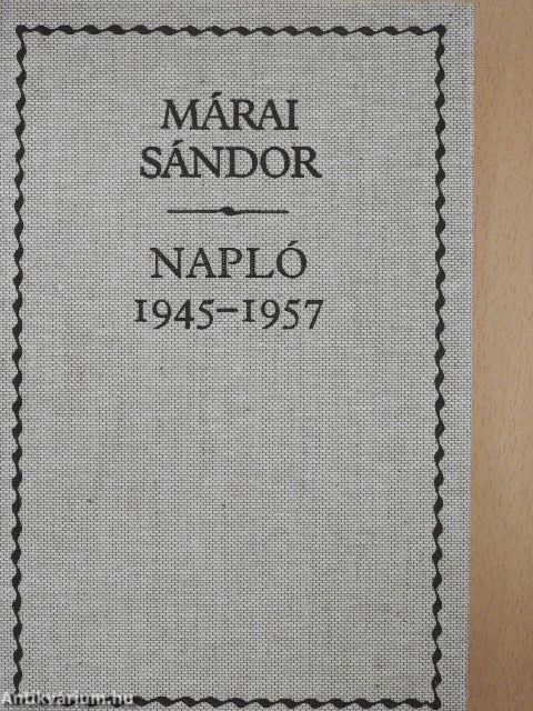 Napló 1945-1957