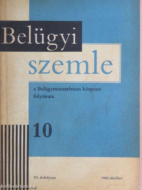 Belügyi Szemle 1968. október