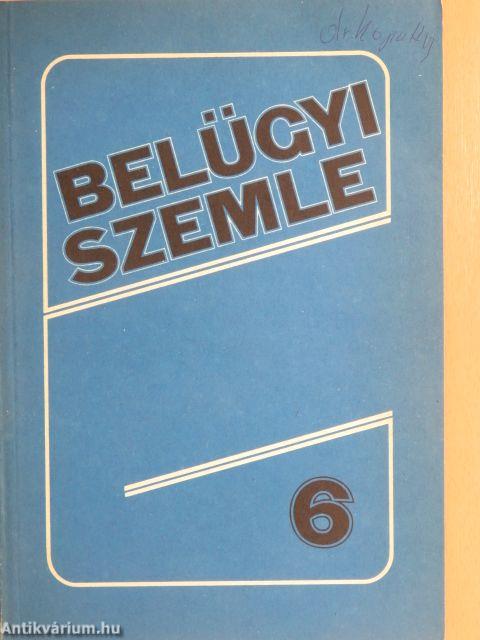 Belügyi Szemle 1988. június