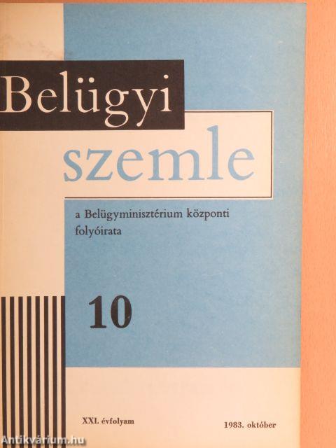 Belügyi Szemle 1981. október