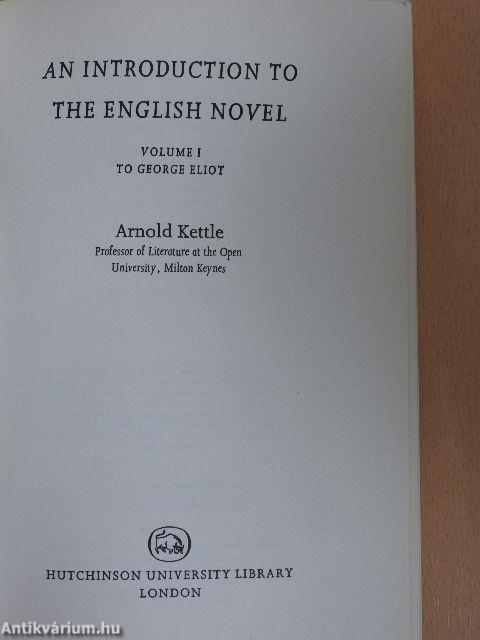 An Introduction to the English Novel 1.