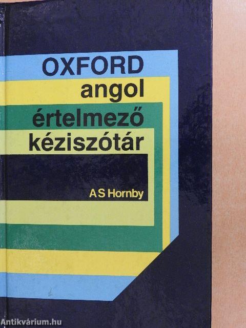 Oxford angol értelmező kéziszótár