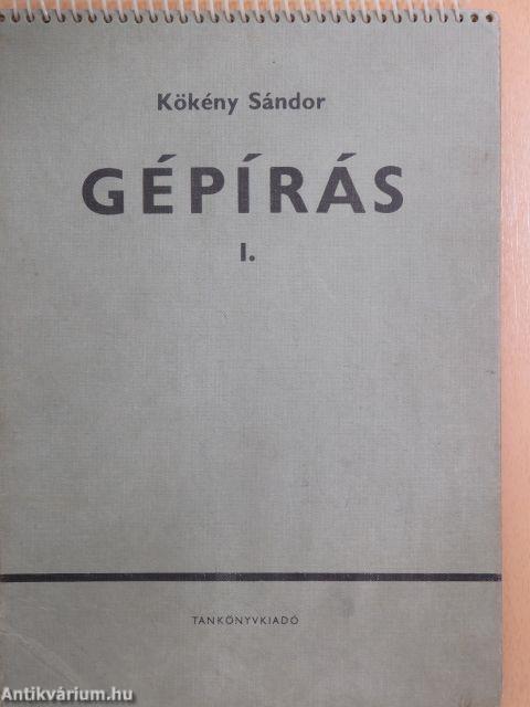 Gépírás I.