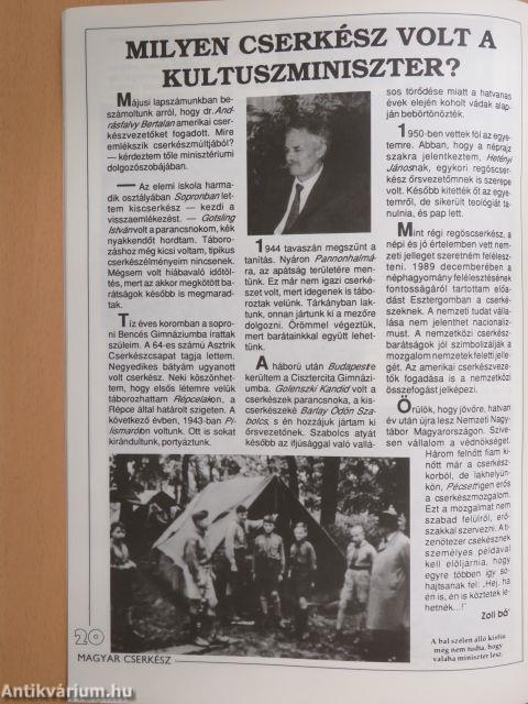 Magyar Cserkész 1991. augusztus