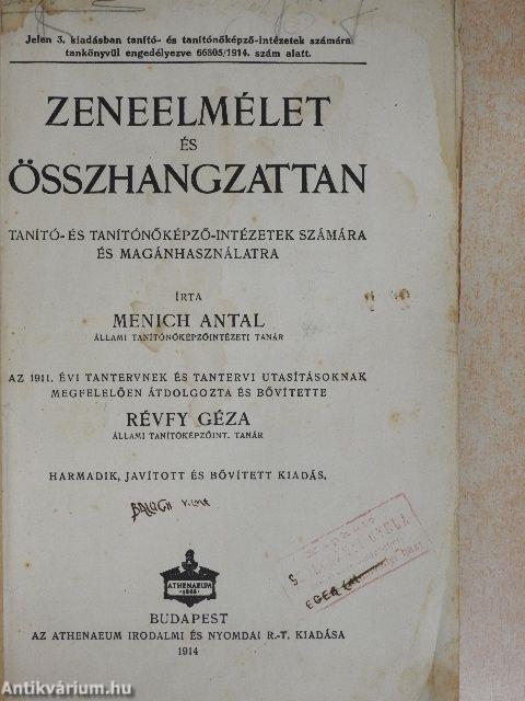 Zeneelmélet és összhangzattan