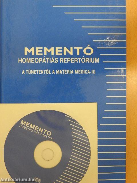 Mementó homeopátiás repertórium - CD-vel