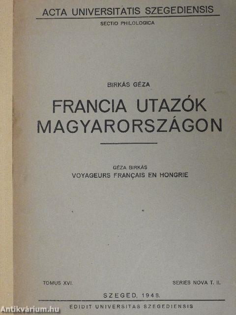 Francia utazók Magyarországon