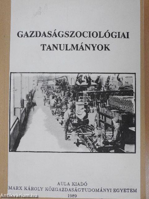 Gazdaságszociológiai tanulmányok