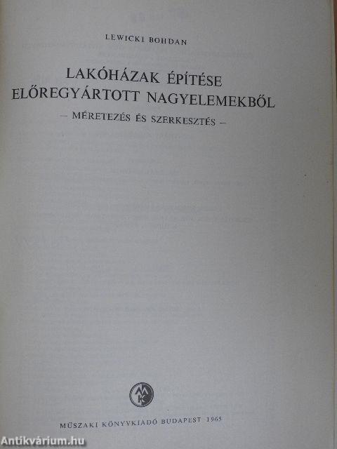 Lakóházak építése előregyártott nagyelemekből