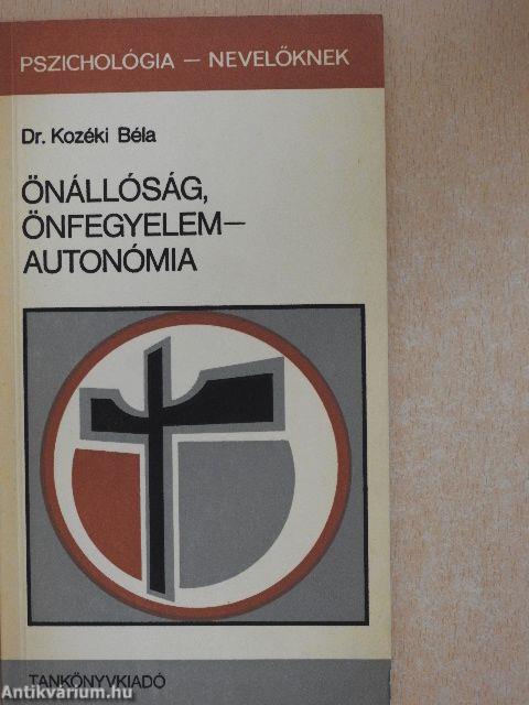 Önállóság, önfegyelem - autonómia