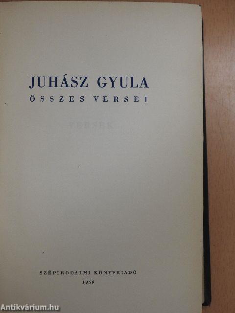 Juhász Gyula összes versei