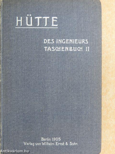 Hütte - Des Ingenieurs Taschenbuch II. (töredék)