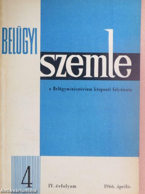 Belügyi Szemle 1966. április