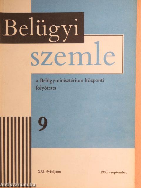 Belügyi Szemle 1983. szeptember